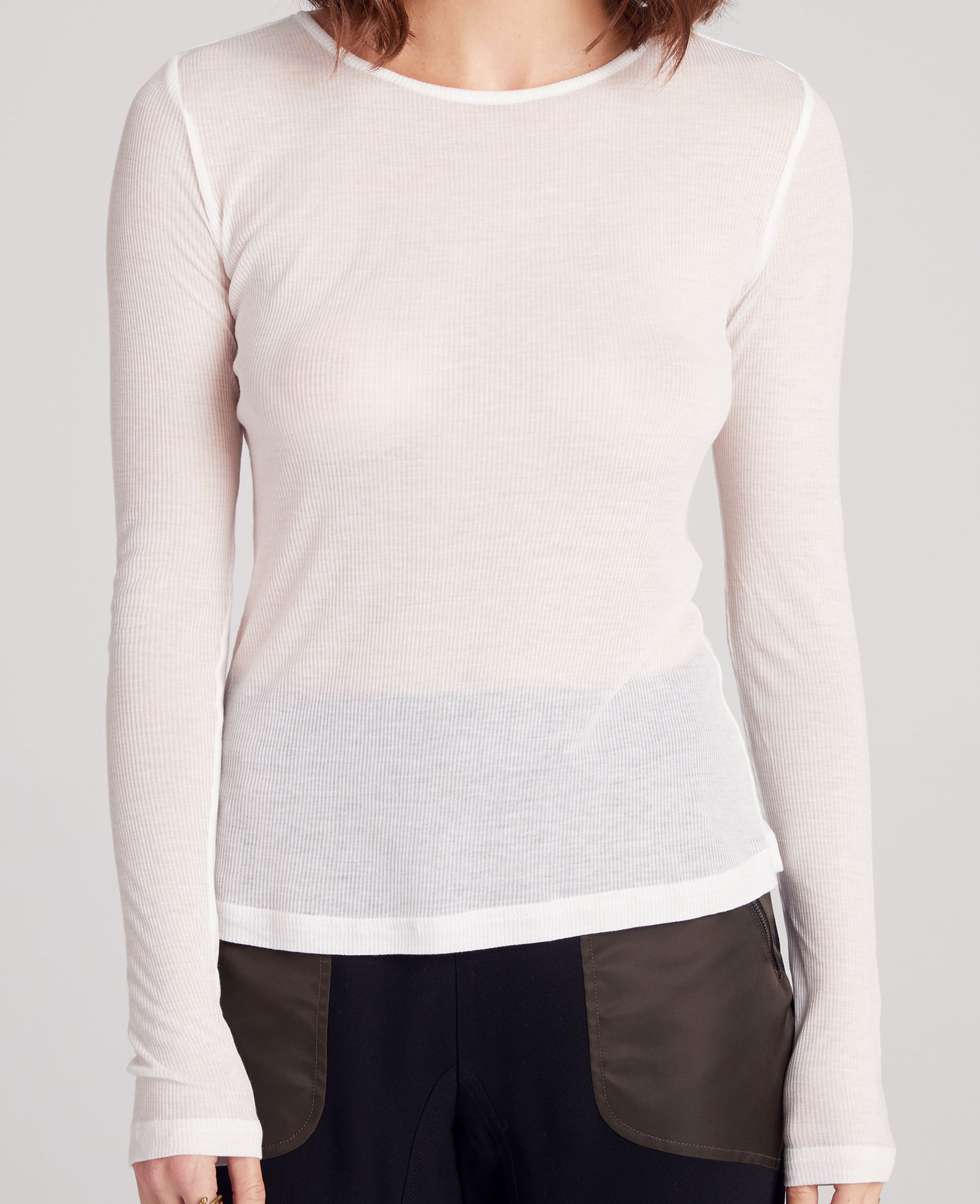 LS Crew Tee, LIGHT Rib